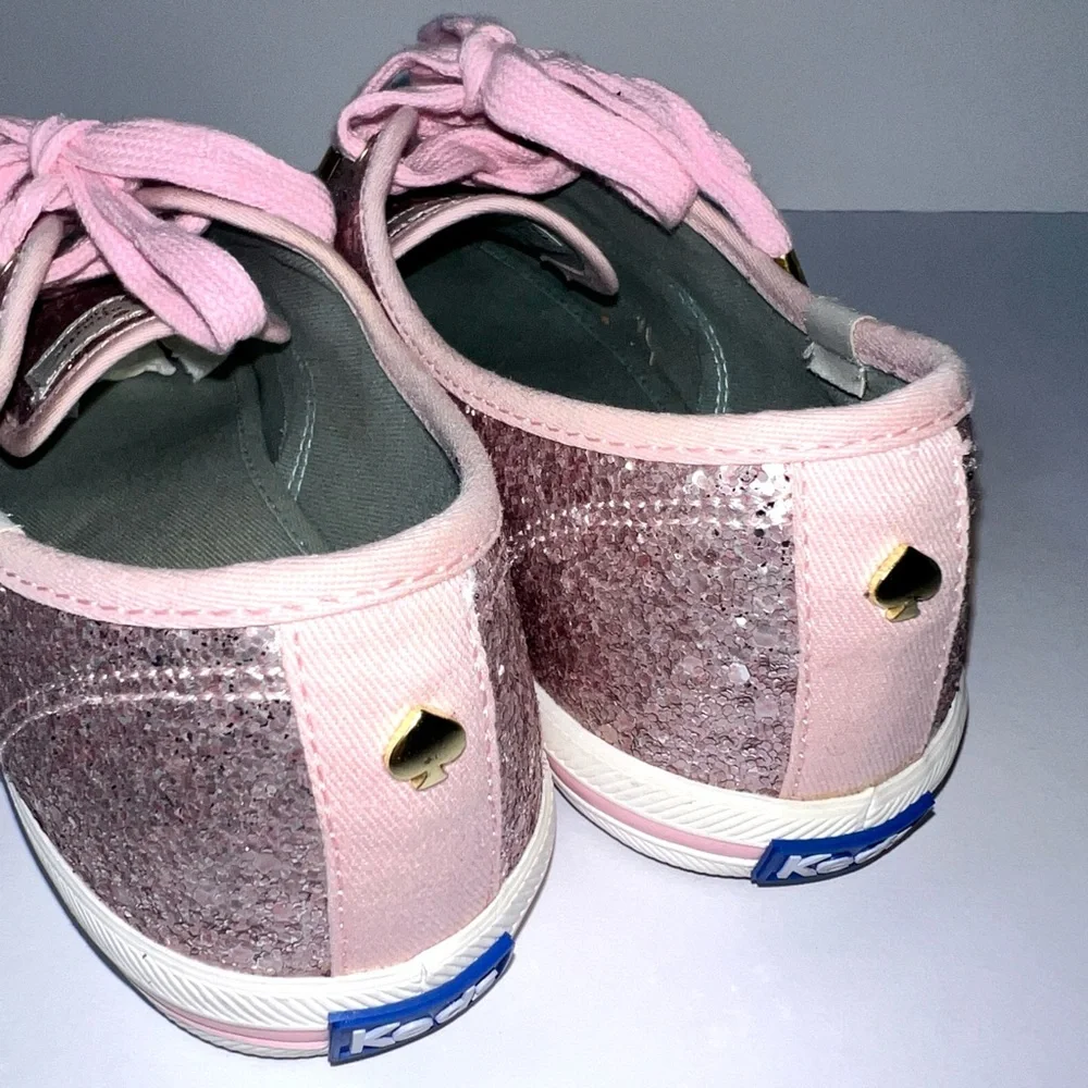 Keds Kate Spade New York Champion Pink lavender Glitter Sneakers Keds sz‎ 7